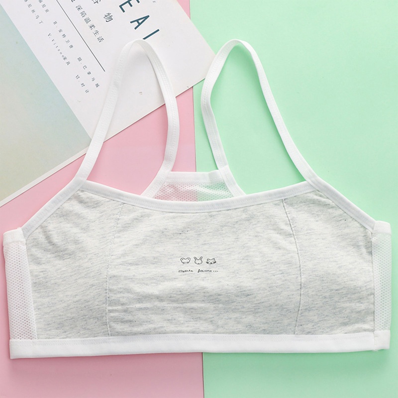 Haha Áo Lót Lưới Không Gọng Họa Tiết Hoạt Hình Thời Trang Mùa Hè Dành Cho Nữ Tuổi Teen