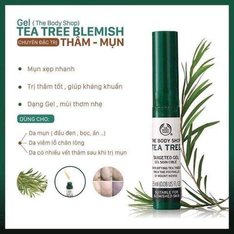 Thanh chấm mụn The Body Shop Tea Tree giảm mụn, mờ thâm