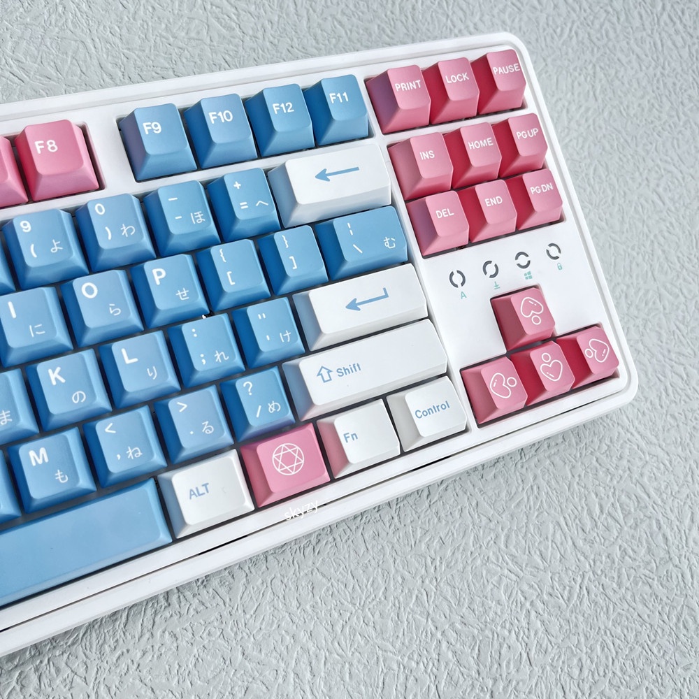 Sky City Keycaps Cherry Profile Blue Powder PBT DYE-SUB Bàn phím cơ Keycap 131 Phím