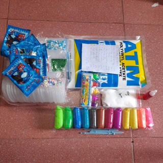 bộ kit làm slime đầy đủ 200k