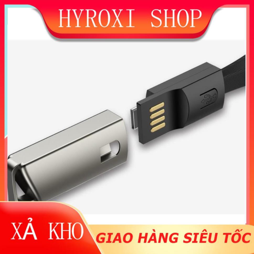 Cáp sạc iPhone Lightning – Type C – Micro USB loại ngắn 20 cm mẫu 2 HYROXISHOP