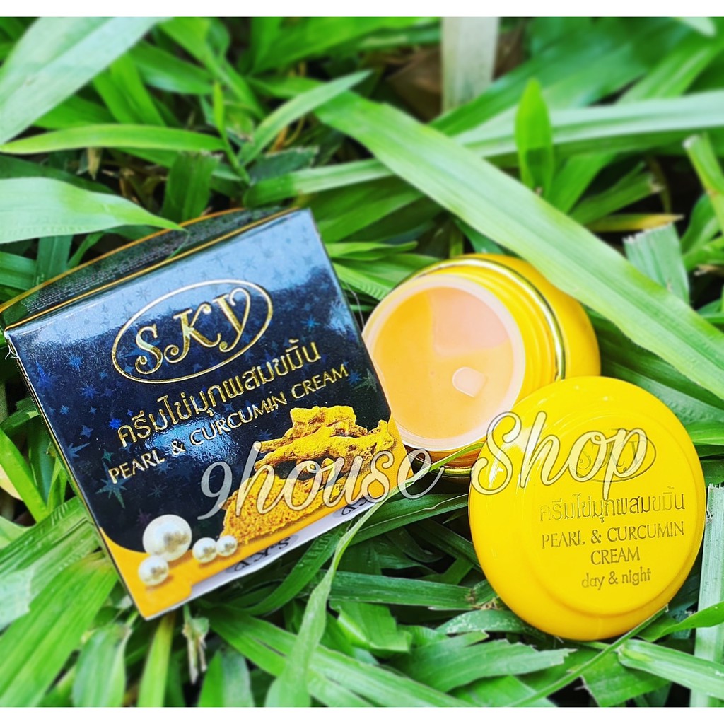 01 Hủ Kem Nghệ SKY Pearl &amp; Curcumin Thái Lan 20gram