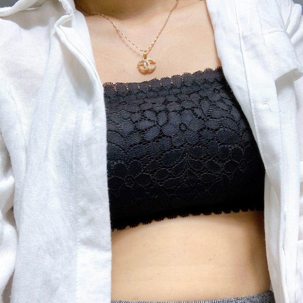 Áo ống quây Bralette ren cúp ngực có mút SOLIS MS 8814