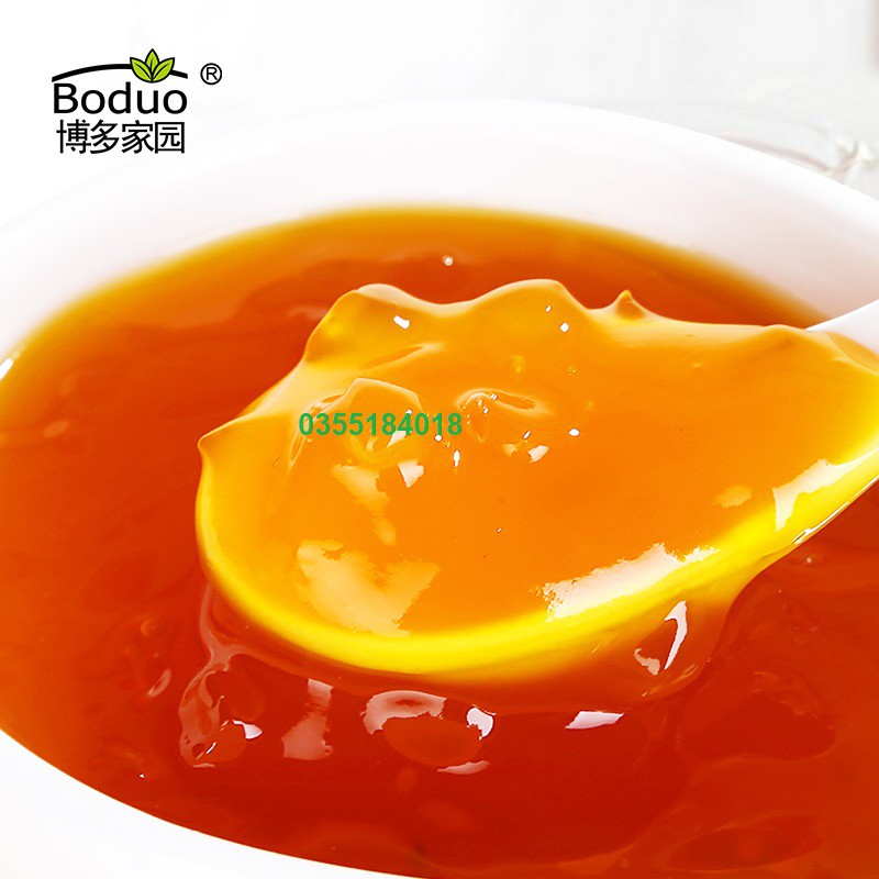 Mứt sốt Đào Boduo Pha chế trà sữa - Trà hoa quả Hộp 1.3kG Hàng chính hãng