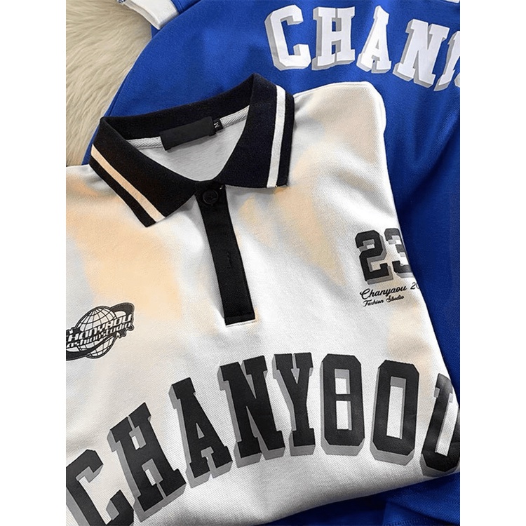 Áo Thun Form Rộng Tay Lỡ Cổ Bẻ CHANYOOU