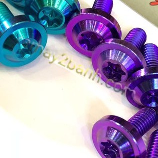 Ốc Titan Gr5 6li15 dù to bắt thông dụng nhiều vị trí mỏ cài , dè , ốp bô , dè trước , nón bảo hiểm , cánh bửng
