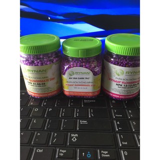 Bộ ba phân bón lan rynan dạng tan chậm lọ 150g