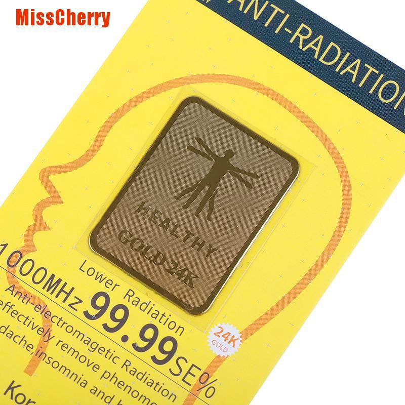 Miếng Dán Chống Bức Xạ 24k 1000 Ions 99.99 Cho Điện Thoại