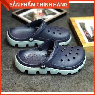 Dép Bít Mũi Nam màu Xanh Navy Chính Hãng Cros - Tặng kèm 6 Jibbitz