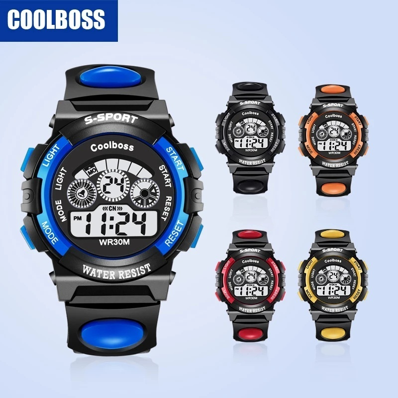 Đồng Hồ Điện Tử Dây Cao Su Silicone Chống Thấm Nước Đa Năng