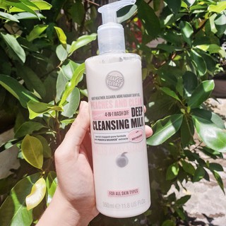 Sữa rửa mặt Soap & Glory Peaches and clean deep cleansing milk 350ml