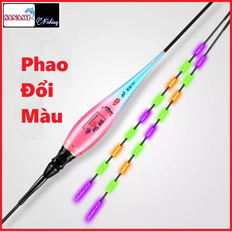 Phao Câu Đài [Tặng Pin] Câu Đêm Nano Bình Minh Đổi Màu Cao Cấp SPC-13 phao câu cá phao sáng câu đêm - Sanami Fishing