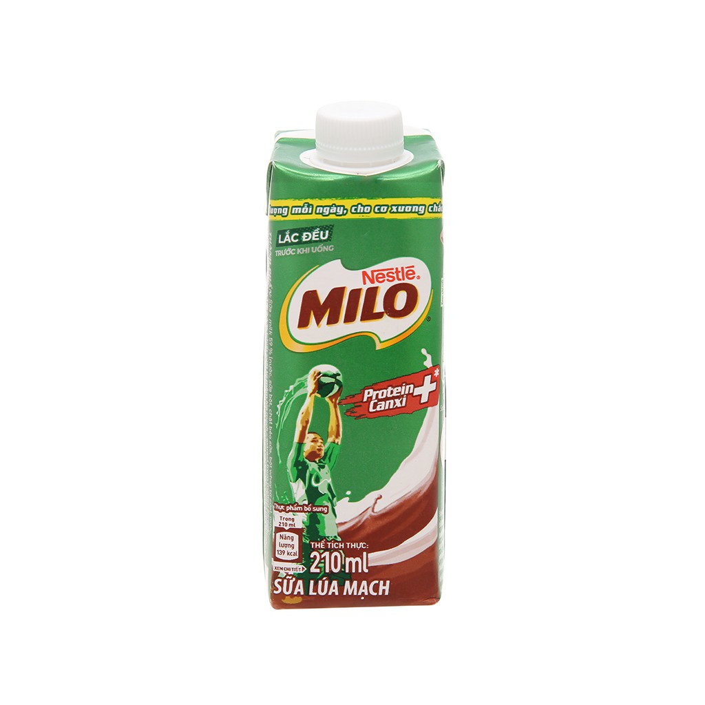 Milo Nắp Vặn 1 thùng loại 210 ml - Hàng Mới