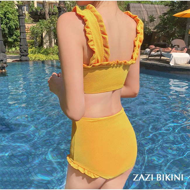 Biniki Nữ 2 Mảnh Màu Cam Đan Dây Chéo Vai | ZAZI BIKINI | BigBuy360 - bigbuy360.vn