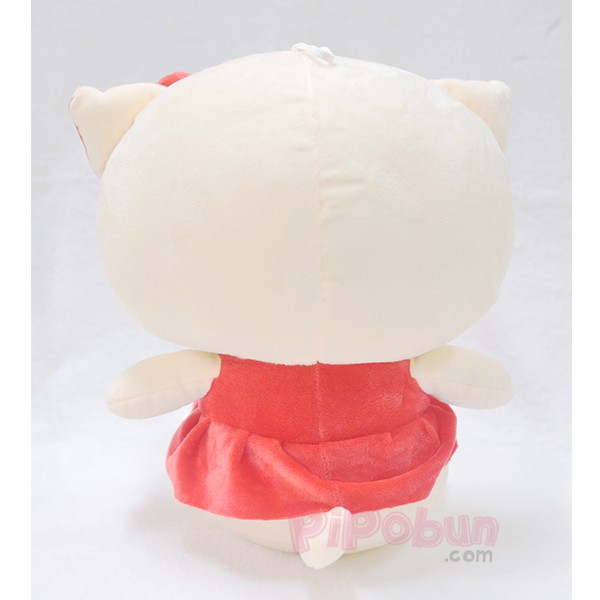 Gấu bông Mèo Kitty mặc váy Pipobun size 45cm