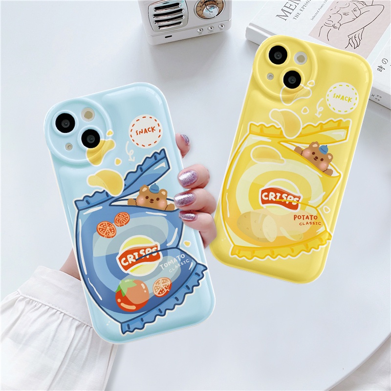 Ốp lưng iphone đệm khí phone snacks bear 6/6plus/6splus/7/7plus/8/8plus/xs/11/12/13/pro/max/promax - SALE HOT B5-29