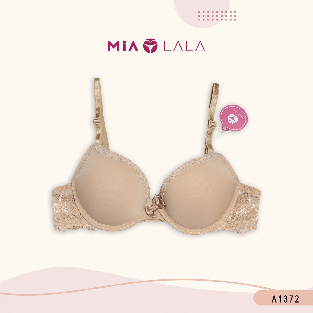 Áo lót có gọng đệm vừa cotton pha quai ren điệu MiaLala 0002 NA1370002