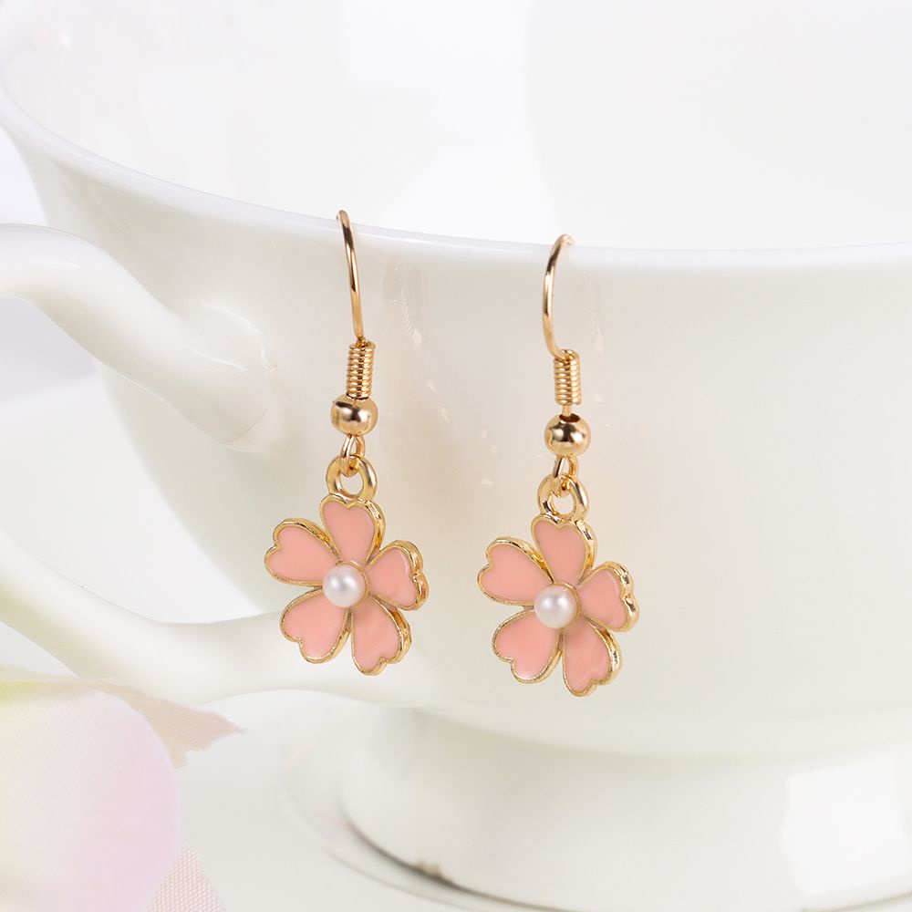 Bông tai hình hoa cúc bằng acrylic phong cách Bohemian thời trang cho nữ