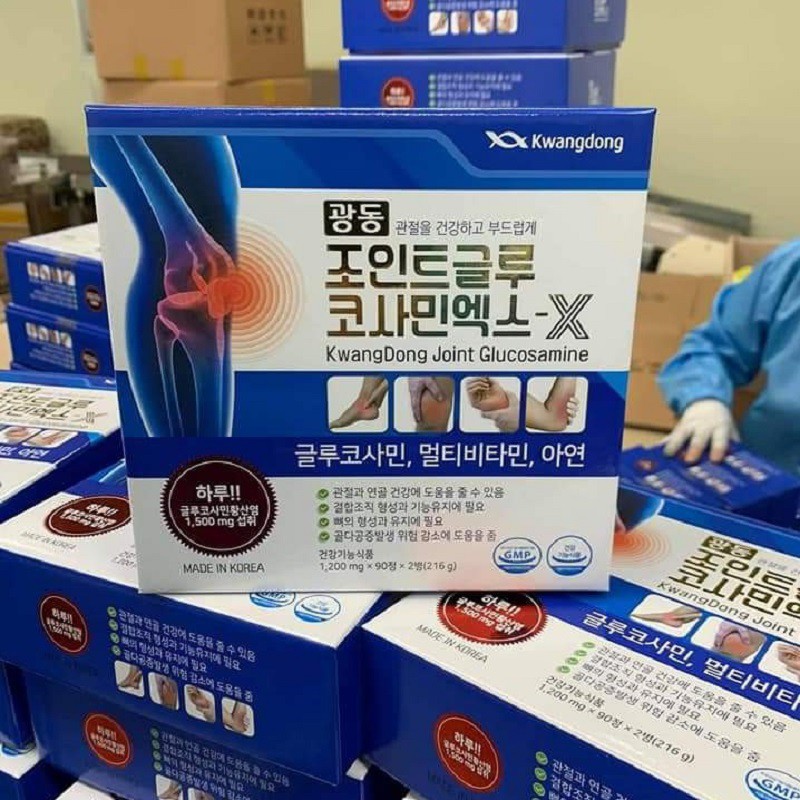 Viên Uống Bổ Khớp Kwangdong Hàn Quốc, Hộp 2 Lọ * 90 Viên, Giúp Cải Thiện Các Vấn Đề Xương Khớp Hiệu Quả