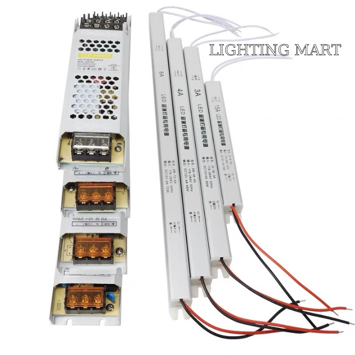 Nguồn siêu mỏng 12V 24V sử dụng cho đèn led và các thiết bị điện 12V, 24V