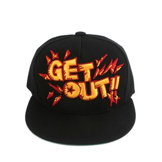 P81 nón hiphop, nón snapback premi3r getout màu đen