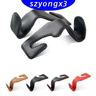 [HeatWave]  Universal Car Seat Back Headrest Hanger Leather Hook Storage Bag