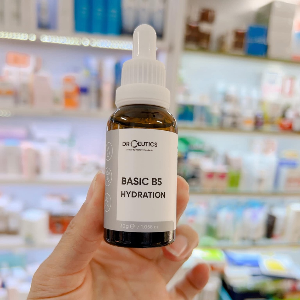 Serum DrCeutics B5 Basic Hydration 5% Cấp Ẩm, Làm Dịu Cho Da Dầu Mụn - Tinh Chất Dr.Ceutics 30g