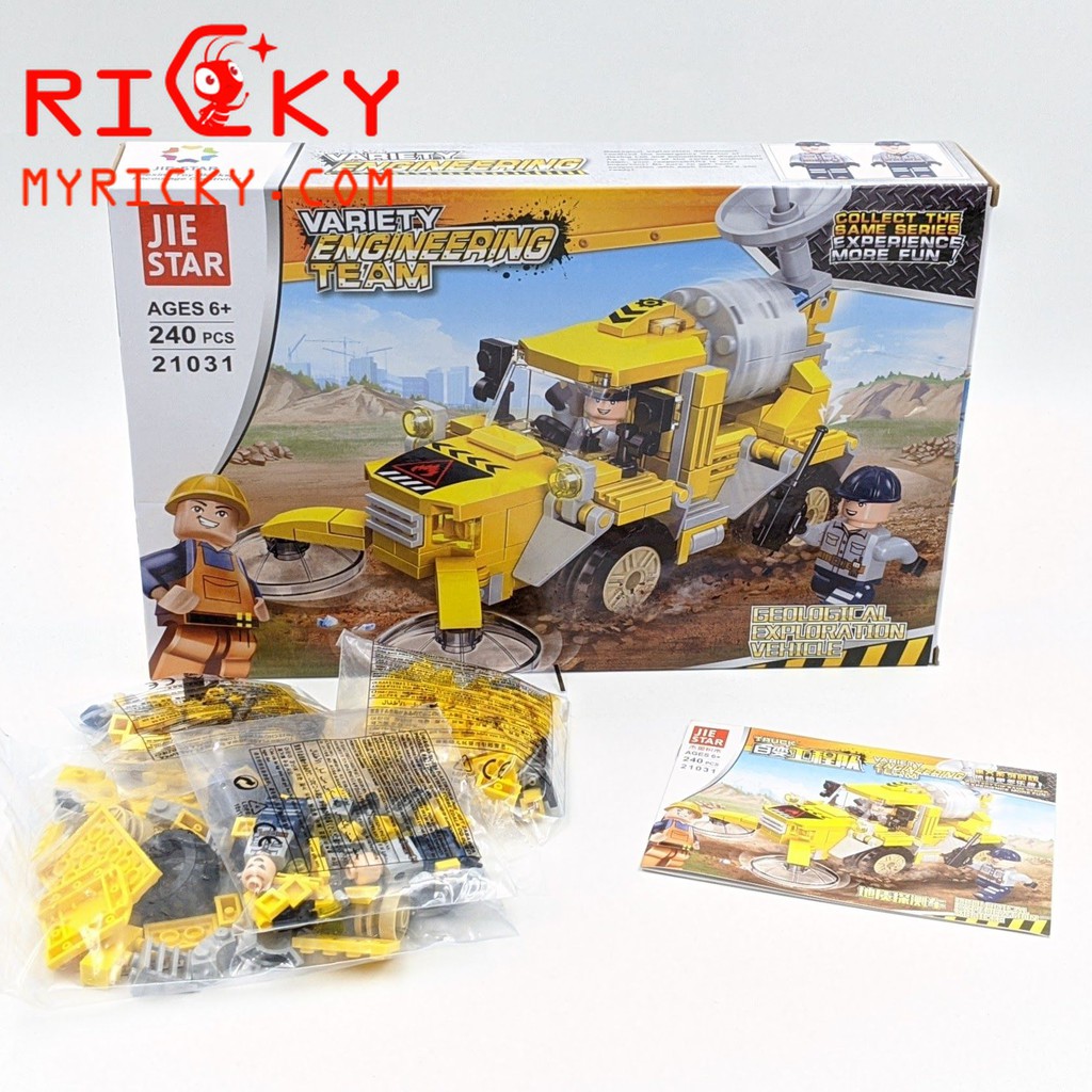 Bộ đồ chơi lắp ráp xe công trình