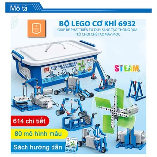 Lego kỹ sư cơ khí 6932 kèm sách hướng dẫn 80 mô hình đồ chơi nghiên cứu khoa học