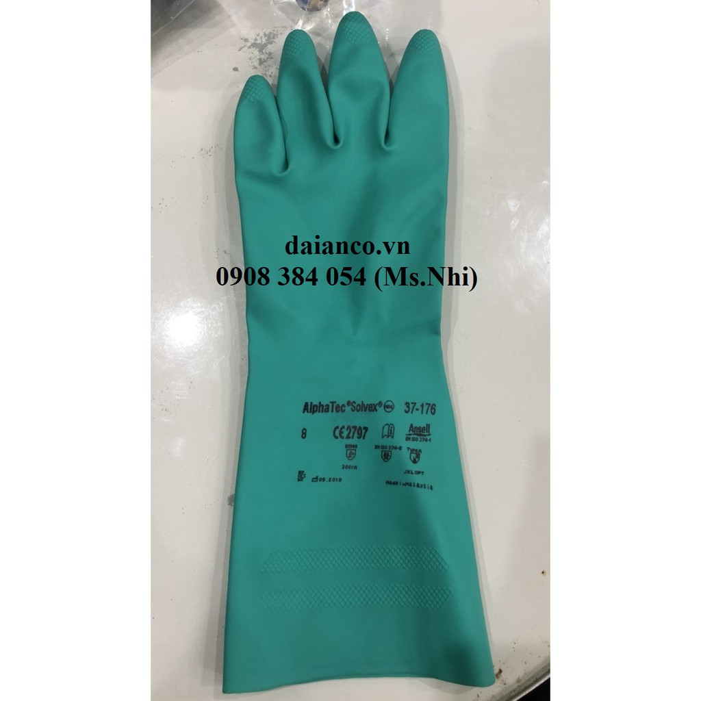 GĂNG TAY CHỐNG HÓA CHẤT ANSELL 37-176- HÌNH THẬT, HÀNG SẴN
