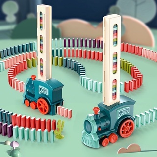 Đồ chơi tàu hoả - đồ chơi xe lửa xếp domino tự động, phát nhạc cho bé yêu