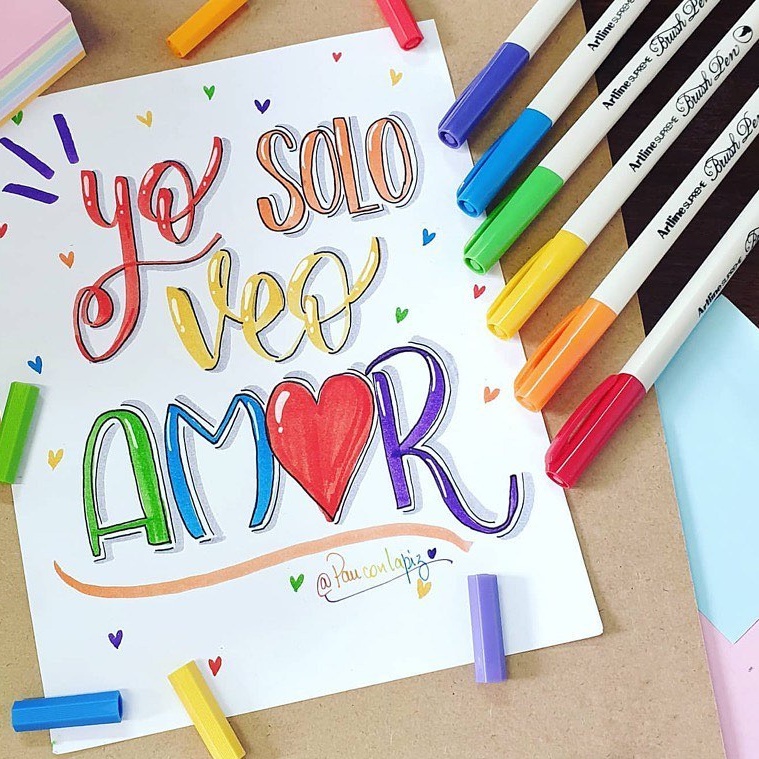 Bút đầu cọ ARTLINE SUPREME brush pen bảng màu 2  THEARTSHOP