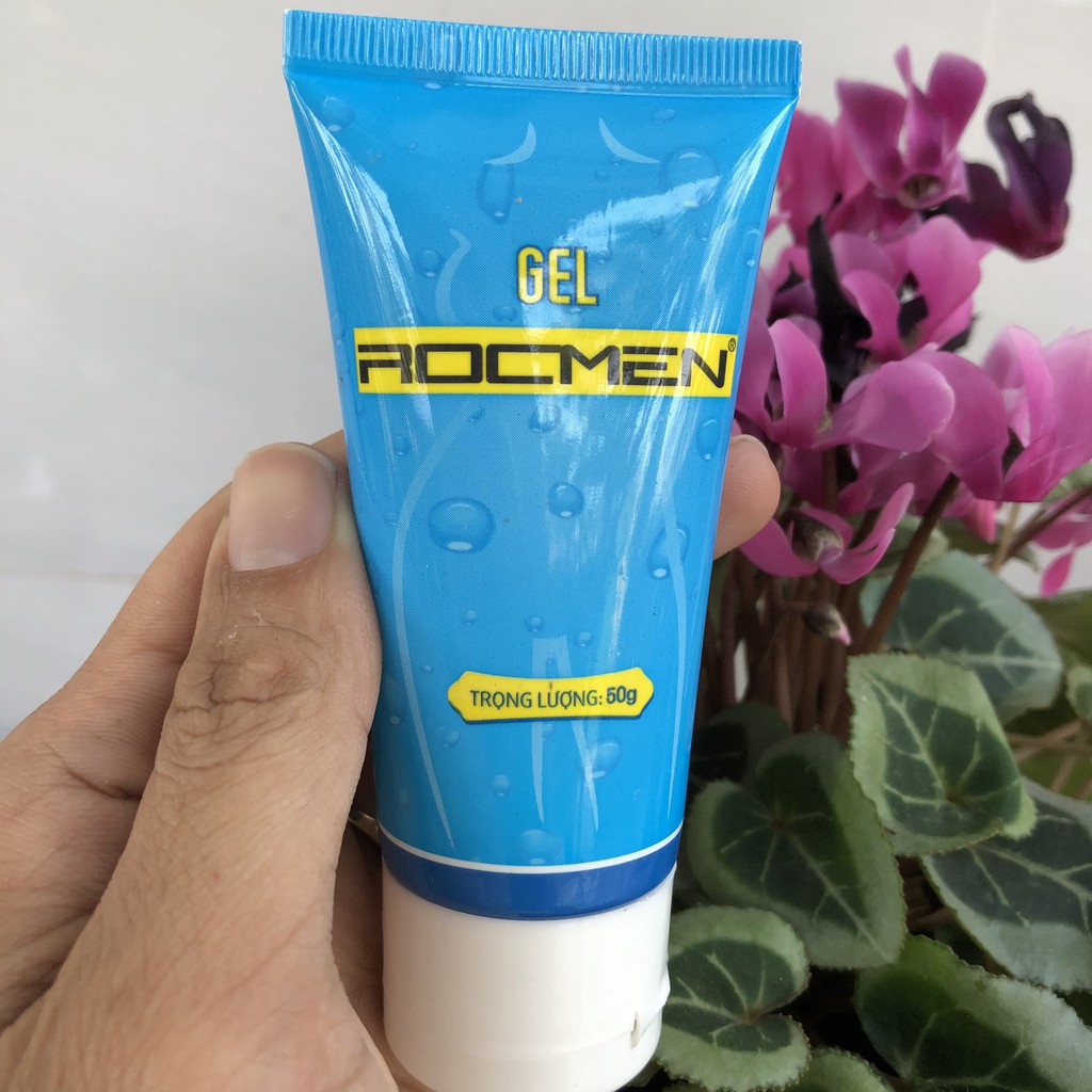 Gel bôi trơn ROCMEN gốc nước tăng khoái cảm cho nam nữ, tạo độ ẩm tự nhiên kéo dài thời gian - hàng chính hãng - hộp 50g