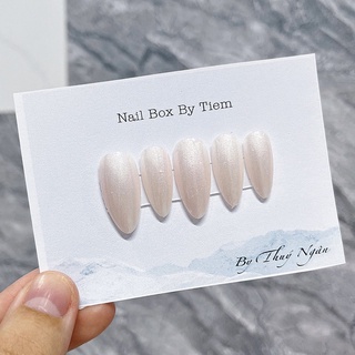 Móng Tay Giả hồng nhũ