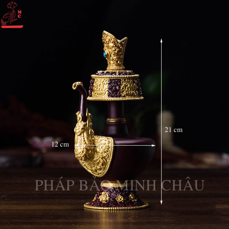 [Pháp Bảo Minh Châu] BÌNH SÁI TỊNH CÓ VÒI TO - NHỎ (SƠN MÀU)