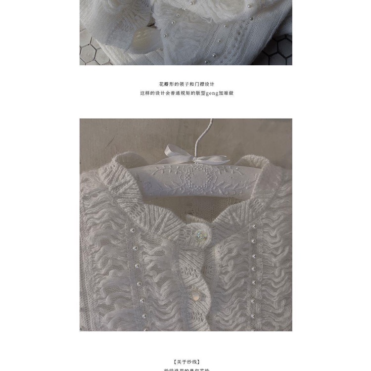 Áo Cardigan Dệt Kim Mỏng Đục Lỗ Đính Hạt Kiểu Retro Dễ Phối Đồ Cho Nữ 2021 | BigBuy360 - bigbuy360.vn