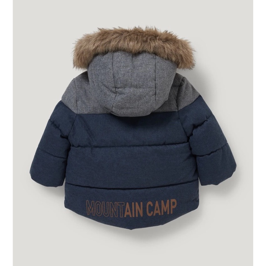 Áo khoác parka túi hộp logo ngực