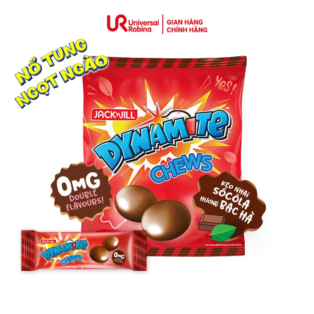 Kẹo Mềm Dynamite Chew Socola Hương Bạc Hà - Gói To 125gr [HÀNG TẾT]