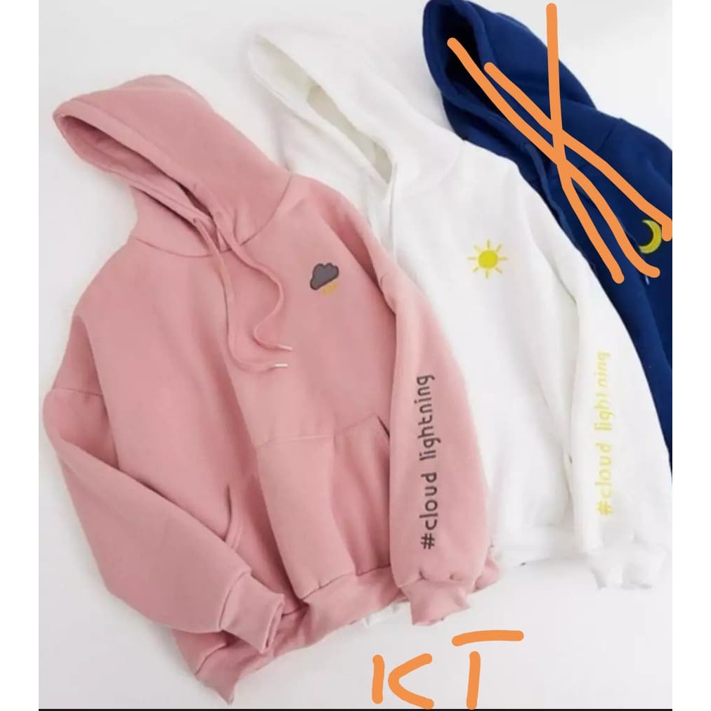 Áo hoodie mũ thời tiết chất nỉ ngoại cao cấp