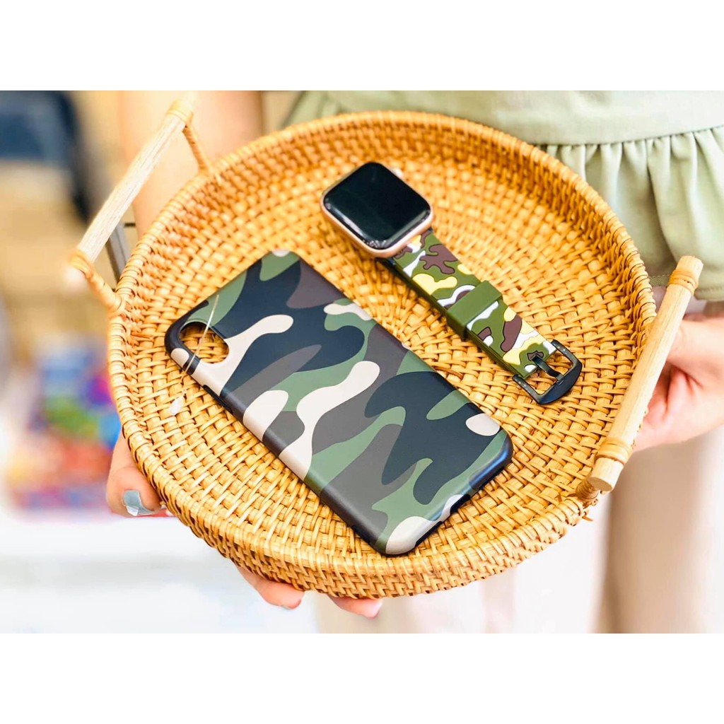 Dây Apple Watch cao su camo dành cho apple watch Cực Chất