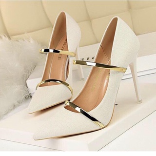 Giày Gót Nhọn Kiểu Dáng Tiểu Thư 8cm THC37