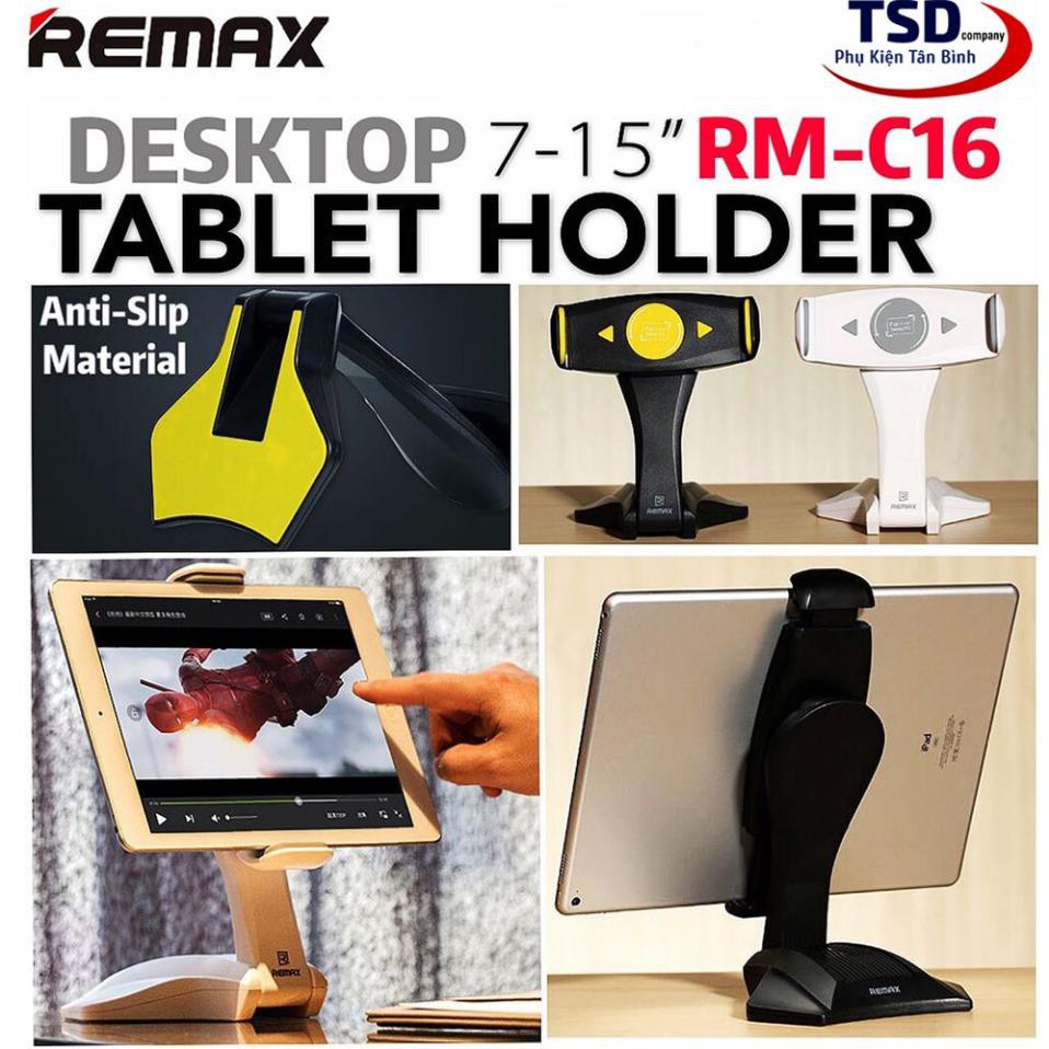 Giá Đỡ iPad, Máy Tính Bảng Remax RM-C16 Xoay 360 Độ