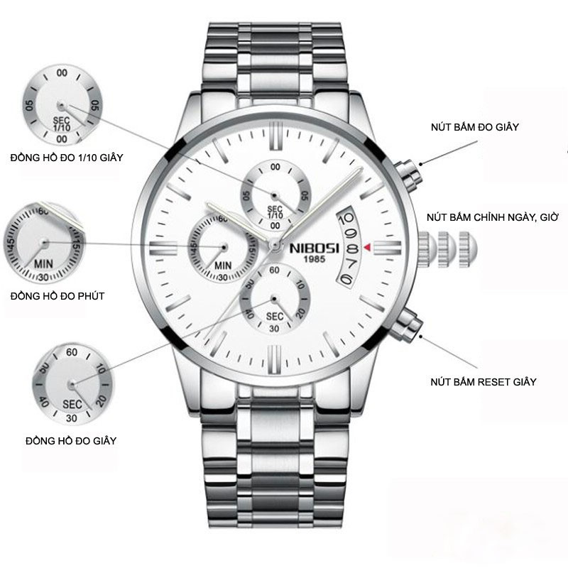Đồng hồ nam nibosi1895 | BigBuy360 - bigbuy360.vn