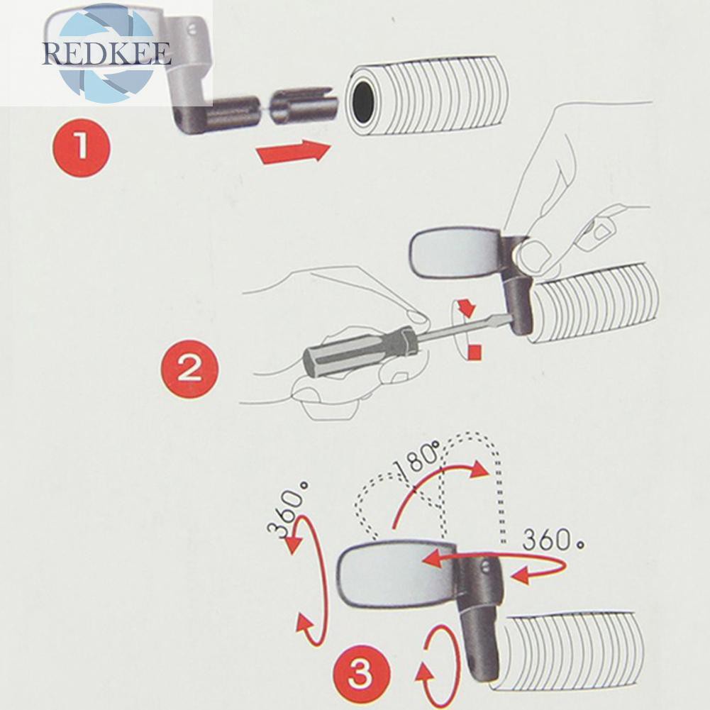 Gương Chiếu Hậu Góc Rộng Gắn Tay Lái Xe Đạp