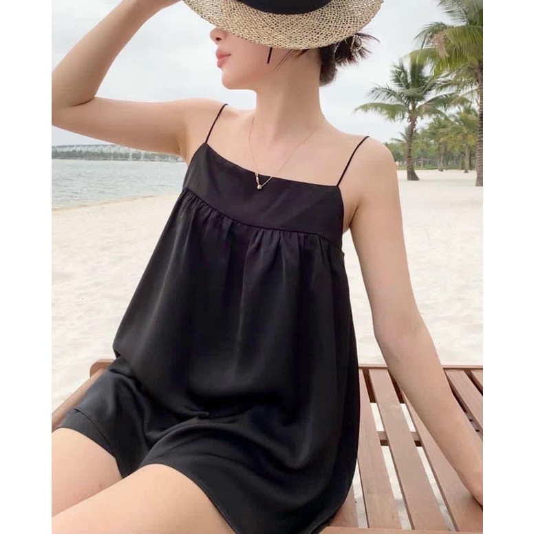 Đồ ngủ mặc nhà 2 dây, cực cute , chất kate mền , thoải mái mặc mát , hình ảnh vieo thật 100%