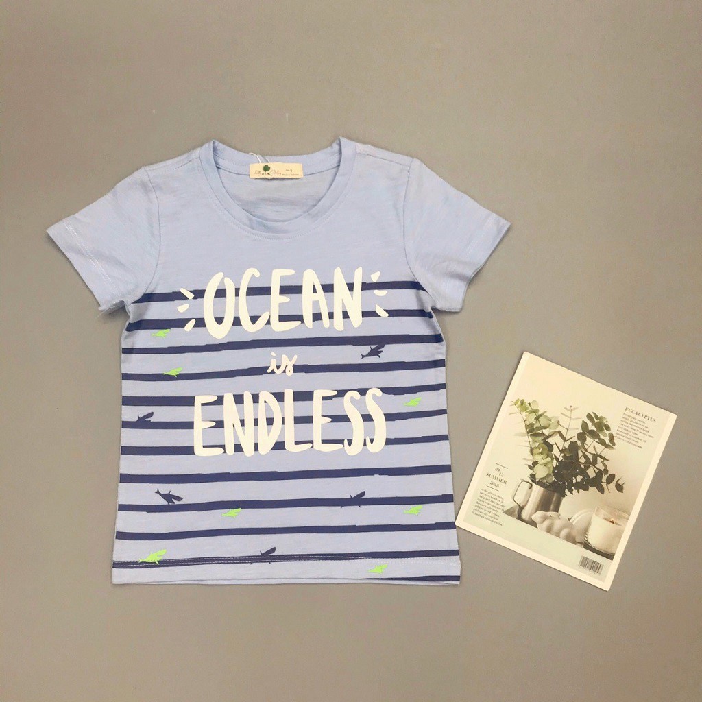 Áo thun bé trai, áo phông cho bé trai chất cotton nhiều màu, size 1-7 tuổi - SUNKIDS
