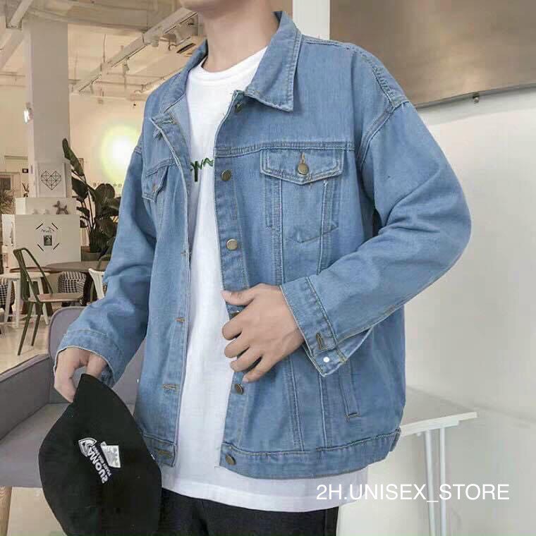 ÁO KHOÁC NAM NỮ UNISEX CHẤT JEAN FROM RỘNG ĐẸP 2H.UNISEX_STORE