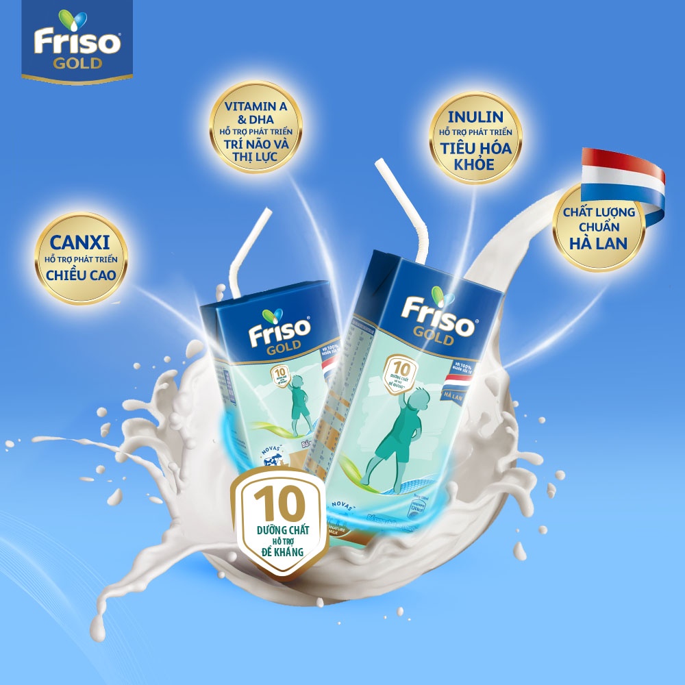 Thùng 48 hộp Sữa uống dinh dưỡng Friso Gold (110ml/hộp)