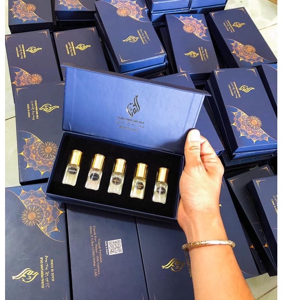 Set tinh dầu Dubai với 5 mùi hương ngọt ngào, quyến rũ, đa phong cách