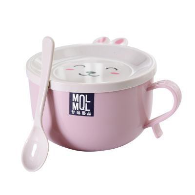 Ca Ăn Mì - Tô Ăn Mì MQL Có Nắp Kèm Muỗng Siêu Tiện Lợi, Chống Vỡ, Chịu Nhiệt 6865